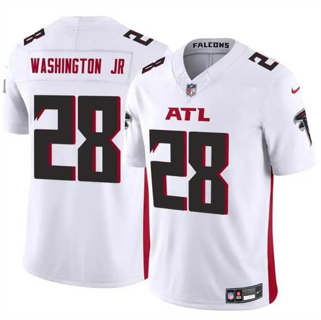 Men & Women & Youth Atlanta Falcons #28 Carlos Washington Jr White 2024 F.U.S.E Vapor Untouchable Limited Football Stitched Jersey